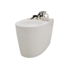 TOTO® Nexus® One-Piece Elongated 1.28 GPF Universal Height Toilet with CEFIONTECT and SS234 SoftClose Seat, WASHLET+ Ready, Cotton White - MS642234CEFG#01