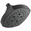 Delta D52663BL Universal Showering Components 5-Setting H2Okinetic Shower Head Matte Black 52663BL.