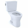 Toto CST746CSMFG01 CST746CSMFG#01 Drake Two-Piece Elongated Dual Flush 1.6 and 0.8 GPF Universal Height DYNAMAX TORNADO FLUSH Toilet with CEFIONTECT, Cotton White