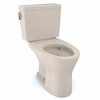 Toto CST746CSMFG12 CST746CSMFG#12 Drake Two-Piece Elongated Dual Flush 1.6 and 0.8 GPF Universal Height DYNAMAX TORNADO FLUSH Toilet with CEFIONTECT, Sedona Beige