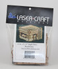 S38: 4"x4" Single Story Blockhouse Laser Craft Workshop LLC LCW1310