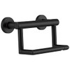 Delta D41550BL Bathsafety Contemporary Tissue Holder with Assist Bar Matte Black 41550BL.