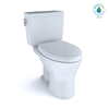 Toto MS746124CSMFG01 MS746124CSMFG#01 Drake Two-Piece Elongated Dual Flush 1.6 and 0.8 GPF Universal Height DYNAMAX TORNADO FLUSH Toilet with CEFIONTECT and SoftClose Seat, WASHLET+ Ready, Cotton White
