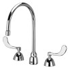 Zurn Z831C4-XL Bathroom Faucet Rigid/Swing Spout, Chrome, 3 Holes, Wrist Blade Handle