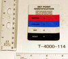 Johnson Controls T-4000-114 LABEL SET POINT INDENT.