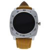 Eclock U-WAT-1068 EK-F1 Montre Connectee Yellow Leather Strap Smart Watch
