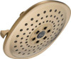 Delta 52686-CZ Faucet Universal Showering Components 3 Setting H2O kinetic Contemporary Raincan Showerhead, Champagne Bronze