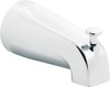 Delta U1075-PK ® EUROPA UNIVERSAL BATHTUB SPOUT WITH FRONT DIVERTER, CHROME, 5-1/4", 1/2- OR 3/4-INCH IPS