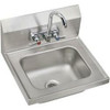 Elkay CHSB1716C  Stainless Steel 16-3/4" x 15-1/2" x 13" Single Bowl Wall Hung Handwash Sink