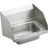 Elkay CHS1716LRS4  Stainless Steel 16-3/4" x 15-1/2" x 13" Single Bowl Wall Hung Handwash Sink