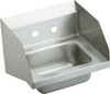 Elkay CHS1716LRS4  Stainless Steel 16-3/4" x 15-1/2" x 13" Single Bowl Wall Hung Handwash Sink