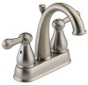 DELTA FAUCET 2575LF-SSMPU Leland, Two Handle Centerset Bathroom Faucet, Stainless