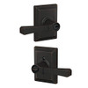 SCHLAGE F51ARVT716GDV  Custom Rivington Single Cylinder Keyed Entry Door Lever Set with Grandville Trim