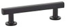 Emtek 86678US19 86678 Freestone Cabinet Pull Flat Black (12" Centers)