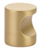 Emtek 86150US4 Finger Cabinet Pull Knob, 7/8" Width, Satin Brass
