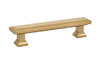 Emtek 86492US4 Geometric Rectangular Cabinet Pull, 5" Center-to-Center, Satin Brass