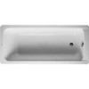 Duravit 700096000000092 Bathtub D-Code 63" x 27 1/2" white, outlet in foot area, US-version White Alpin, Stock item