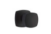 Emtek 5306FRKUS19 Full Dummy Set, Urban Modern Rosette, Freestone Knob, Flat Black