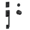 SCHLAGE F60CEN716AND  F60 Century Active Door Handleset with Andover Interior, Aged Bronze