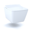 Toto CT449CFG#01  SP Wall-Hung Contemporary Square-Shape Dual Flush 1.28 and 0.9 GPF Toilet with CEFIONTECT-CT449CFG, Cotton White