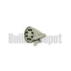 Ginger USA N211/26 Brass 211 3-1/2" 2.0 gpm Single Function Solid Brass Showerhead, Polished Chrome