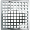 Ginger USA N233-401/15S Brass 233-401 Decorative Drains 4" Square Shower Drain Grid, Satin Nickel