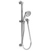 Ginger USA N280L/26 Brass 280L Ithaca Multi-Function Hand Shower Package with Slide Bar, Hos, Polished Chrome
