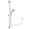 Ginger USA N280E/26 Brass 280E Multi Function Wall Mount Handshower Kit with 36" Slide Bar a, Polished Chrome