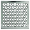 Ginger USA N233-403/26 Brass 233-403 Decorative Drains 4" Square Shower Drain Grid, Polished Chrome