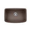 Blanco 442555  Granite Kitchen Sink Valea 18-In X 27-In Cafe Brown