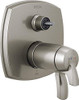 Delta DT27T876SSLHP Stryke 17 Thermostatic Integrated Diverter Trim with Three Function Diverter Less Diverter Handle Stainless T27T876SSLHP