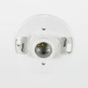 Satco 660W-250V Keyless Glazed Medium Base Porcelain Ceiling Receptacle Screw Terminals 90445