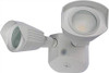 Nuvo LED Security Light; Dual Head; White Finish; 3000K 65210