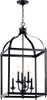 Kichler Larkin(TM) 6 Light Foyer Pendant Black 42568BK