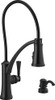 Delta Foundry: Single Handle Pull-Down Kitchen Faucet with ShieldSpray - Matte Black 19744ZBLSDDST