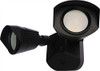 Nuvo LED Security Light; Dual Head; Black Finish; 3000K 65214