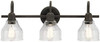 Kichler Avery(TM) 3 Light Vanity Light Olde Bronze(R) 45973OZ