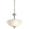 KICHLER 43641NI  Two Light Pendant/Semi Flush Mount