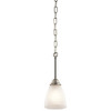 KICHLER 43640NI  One Light Mini Pendant