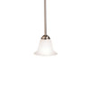 KICHLER 2771NI Dover 1LT Mini-Pendant, Brushed Nickel Finish and Etched Seedy Glass