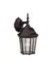 KICHLER 9650BK Lighting Madison 1-Light Outdoor Wall Lantern, Black Finish with Clear Glass