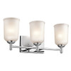 KICHLER 45574CH  3-Light Wall Mount Bath, 3 Arm