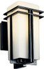 KICHLER 49200BK Lighting FL Tremillo 12-Inch Light Fluorescent Outdoor Wall Lantern, Black with Satin-Etched Cased Opal Glass