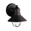 KICHLER 9021BK Seaside 1LT 7IN Exterior Wall Mount, Black Finish