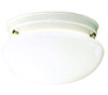 KICHLER 209WH Lighting Traditional 2-Light Flush Mount Fixture, White Glass with White Finish by Lighting