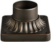 KICHLER 9592RZ Lighting Decorative Pier Mount Adapter, Rubbed Bronze Finish