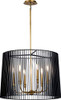Kichler Linara 6 Light Chandelier Black 44167BK