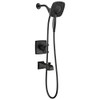 Delta Ashlyn Monitor 17 Series Shower Trim with In2ition Two-in-One Shower - Matte Black T17464BLI