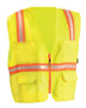 OCCUNOMIX 561-LUX-XTRANS-O2X NON-ANSI VEST SOLID TRIPLETRIM ZIPPER OR 2X