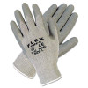 MEMPHIS GLOVE 127-9688L LARGE FLEX TUFF II GRAYCOTTON/POLY SHELL 10 GAU
